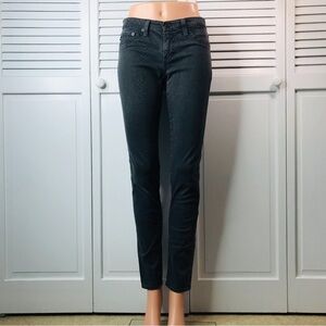 AG ADRIANO GOLDSCHMIED Faded Gray Snakeskin Print Skinny Jeans Size 27R